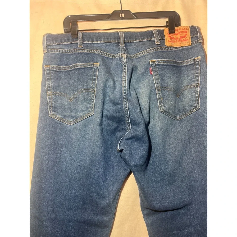 Levi's 505 Jeans Size 38x32 Mens Straight Leg Mid Rise Blue Denim A93